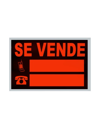 CARTEL PVC "SE VENDE"