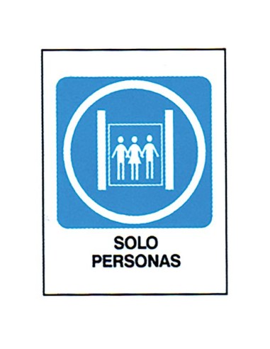 SEÑAL 40X30 "SOLO PERSONAS"