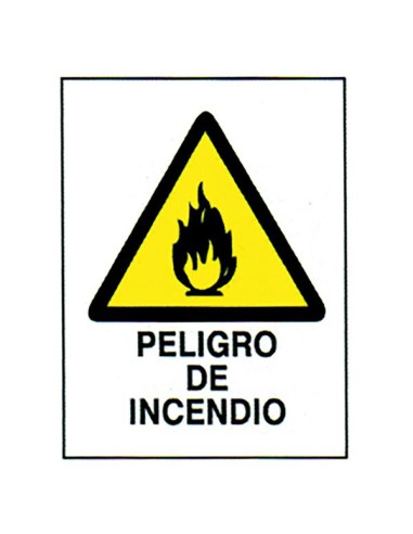 SEÑAL 40X30 "PELIGRO DE INCENDIO"