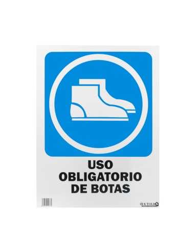 SEÑAL 40X30 "USO OBLIGATORIO BOTAS"