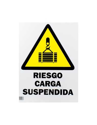 SEÑAL 40X30 "RIESGO CARGA SUSPENDIDA"