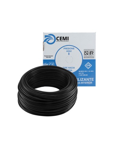 CABLE DE LÍNEA UNIPOLAR FLEXIBLE NEGRO