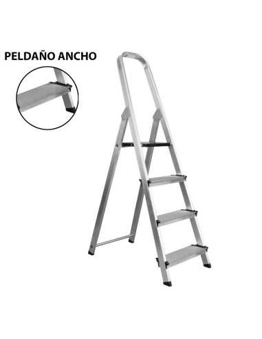 ESCALERA DOMESTICA CON PELDAÑO ANCHO