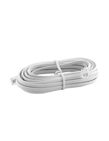 CABLE 2 MACHOS BLANCO