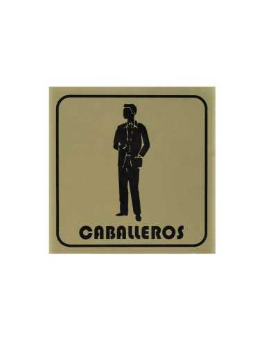 PLACA 11X11 "CABALLEROS"