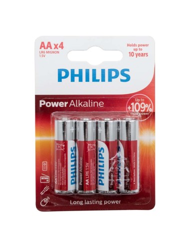 PILAS ALCALINAS PHILLIPS LR06(AA)