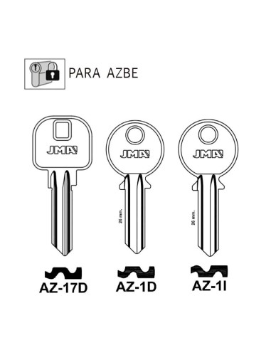 LLAVE EN BRUTO PARA AZBE