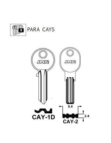 LLAVE EN BRUTO PARA CAYS