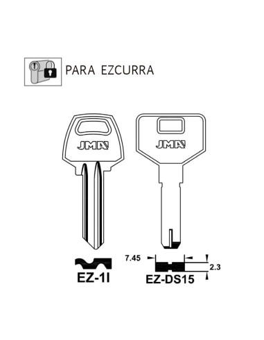 LLAVE EN BRUTO PARA EZCURRA