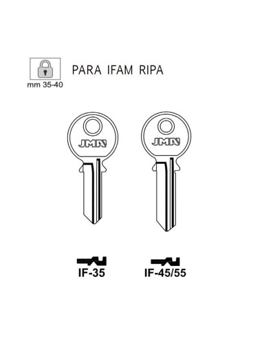 LLAVE EN BRUTO PARA IFAM