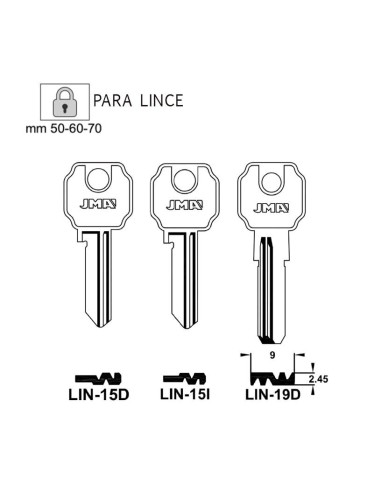 LLAVE EN BRUTO PARA LINCE