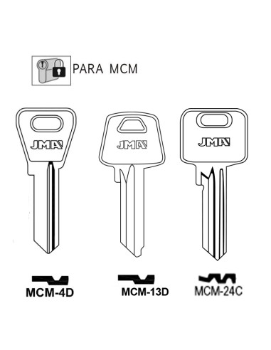 LLAVE EN BRUTO PARA MCM