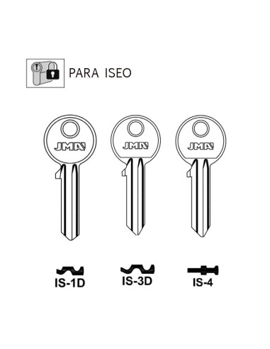 LLAVE EN BRUTO PARA ISEO