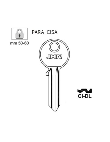 LLAVE EN BRUTO PARA CISA