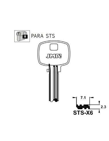 LLAVE EN BRUTO PARA STS