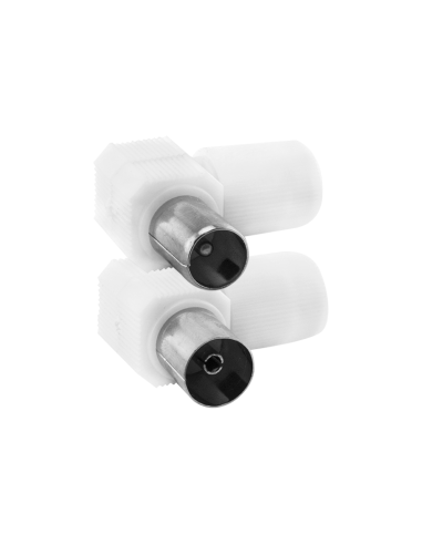 CONECTOR ACODADO BLANCO PVC-METAL