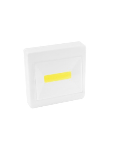 FOCO / LÁMPARA / LINTERNA RECTANGULAR LED ADHESIVO 8.5X8.5 CMS.