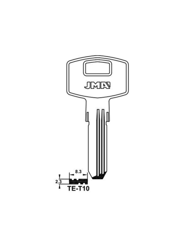 LLAVE EN BRUTO SEG T-10