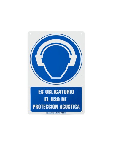 SEÑAL PVC 30X20 "OBLIGATORIO USO PROTECCIÓN ACÚSTICA"