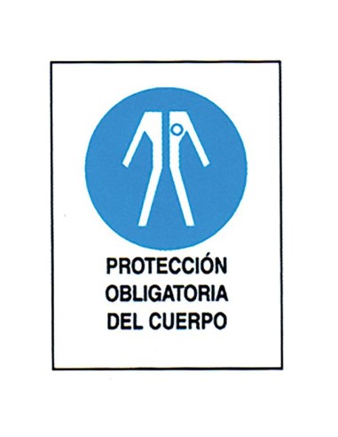 SEÑAL 40X30 "PROTECCIÓN OBLIGATORIA DEL CUERPO"