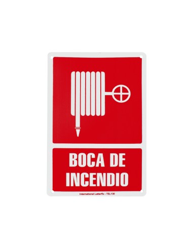 SEÑAL PVC 30X20 "BOCA DE INCENDIO"