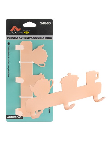 PERCHA ADHESIVA 3 GANCHOS LAUXA HOME