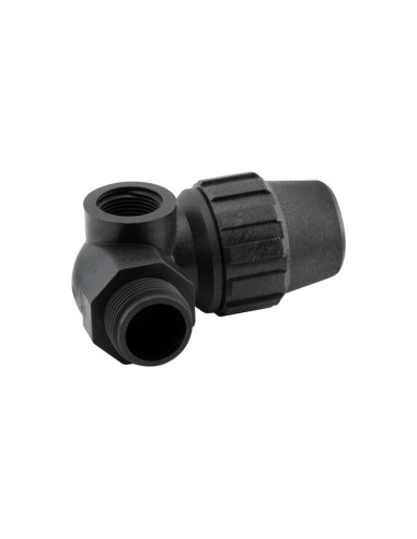 CODO FITTING MACHO 3 SALIDAS