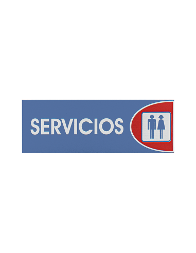 SEÑAL ADHESIVA 6X18 "SERVICIOS"