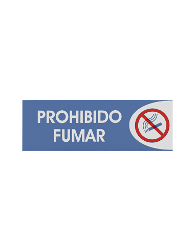 SEÑAL ADHESIVA 6X18 "PROHIBIDO FUMAR"