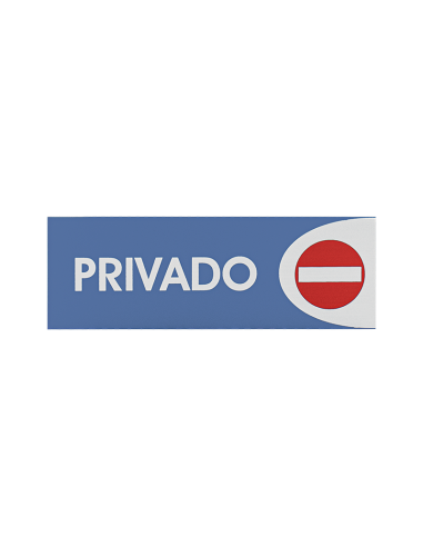 SEÑAL ADHESIVA 6X18 "PRIVADO"