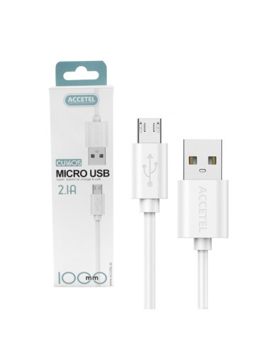 CABLE DE DATOS MICRO USB 2.1A 1M