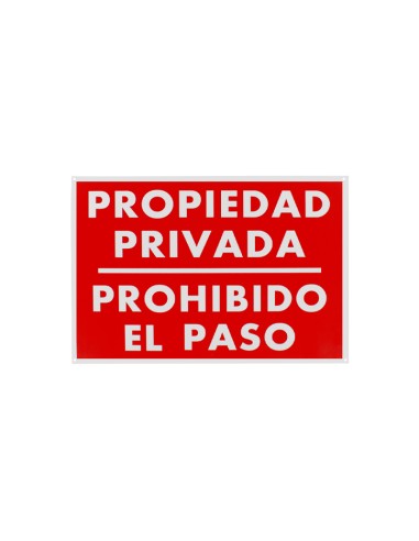 SEÑAL METÁLICA 20X30 "PROPIEDAD PRIVADA"