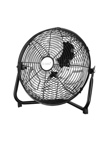 VENTILADOR METALICO SUELO NEGRO 40CM70W