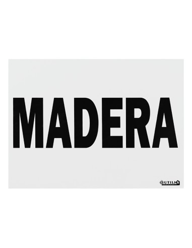 CARTEL 30X40 "MADERA"