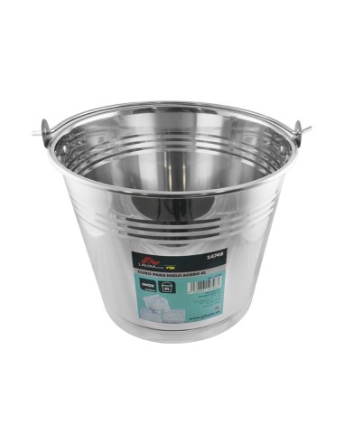 CUBO PARA HIELO ACERO 6L LAUXA HOME