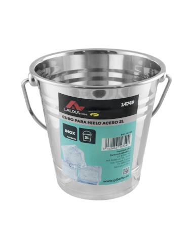 CUBO PARA HIELO ACERO 2L LAUXA HOME