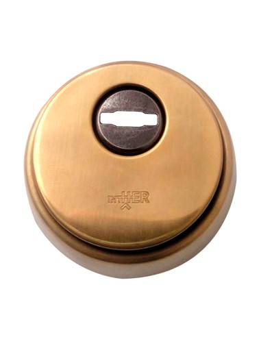 ESCUDO SEGURIDAD L200 LATON SATINADO INTHER