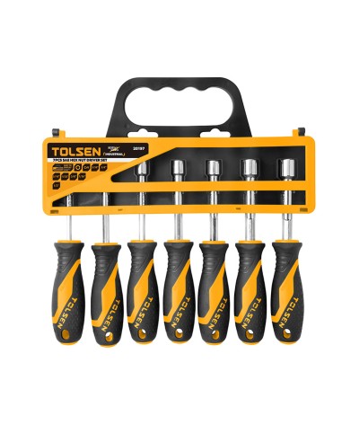 SET 7 PCS LLAVES DE TUBO CON MANGO CR-V SAE TOLSEN