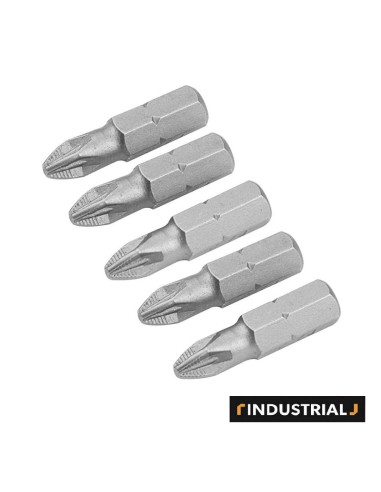 JGO. 5PCS PUNTAS DESTORNILLADORAS PZ2X25MM TOLSEN