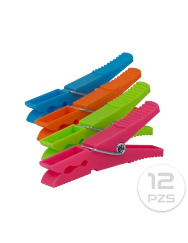 PACK 12 PINZAS COLORES