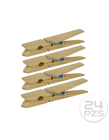 PACK 24 PINZAS DE MADERA PEQUEÑAS