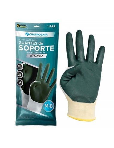 PAREJA DE GUANTES NYLON Y NITRILO