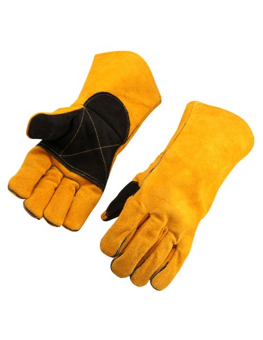 GUANTES DE SOLDADOR COLOR AMARILLO TOLSEN