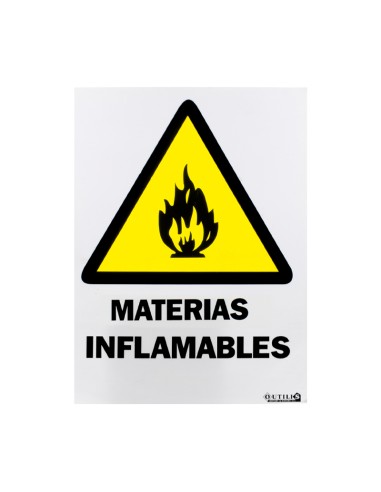 SEÑAL 40X30 "MATERIAS INFLAMABLES"