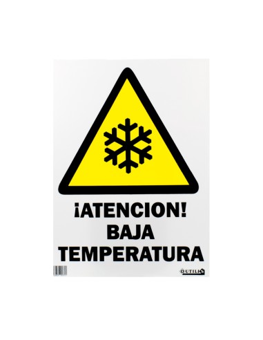 SEÑAL 40X30 "ATENCIÓN BAJA TEMPERATURA"