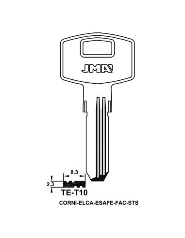 LLAVE EN BRUTO SEG. T-10