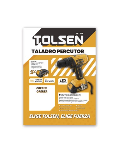 CARTEL PUBLICITARIO OFERTA TALADRO PERCUTOR 187213