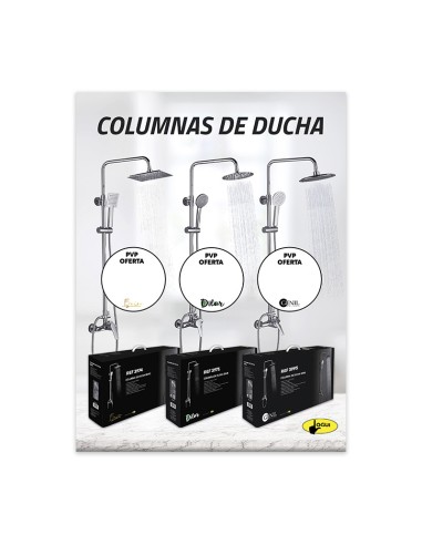 CARTEL PUBLICITARIO COLUMNAS DE DUCHA