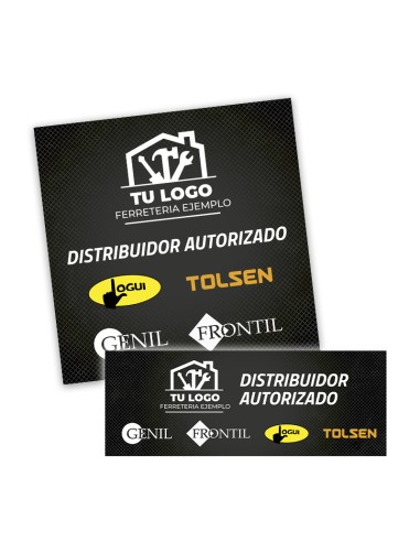 PEGATINA DISTRIBUIDOR PERSONALIZADA